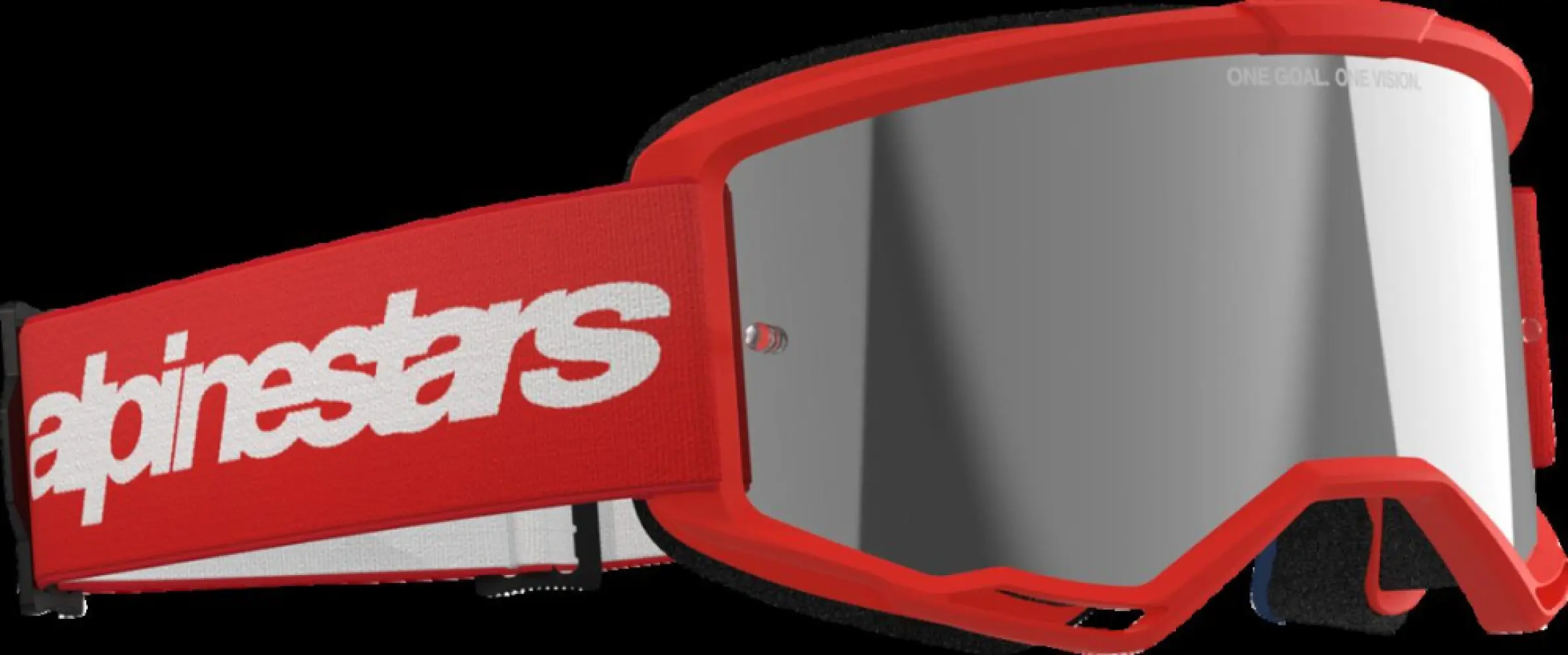 ALPINESTARS GOGGLES - GOGGLE VISION 3 WORDMARK RED M - 26013785