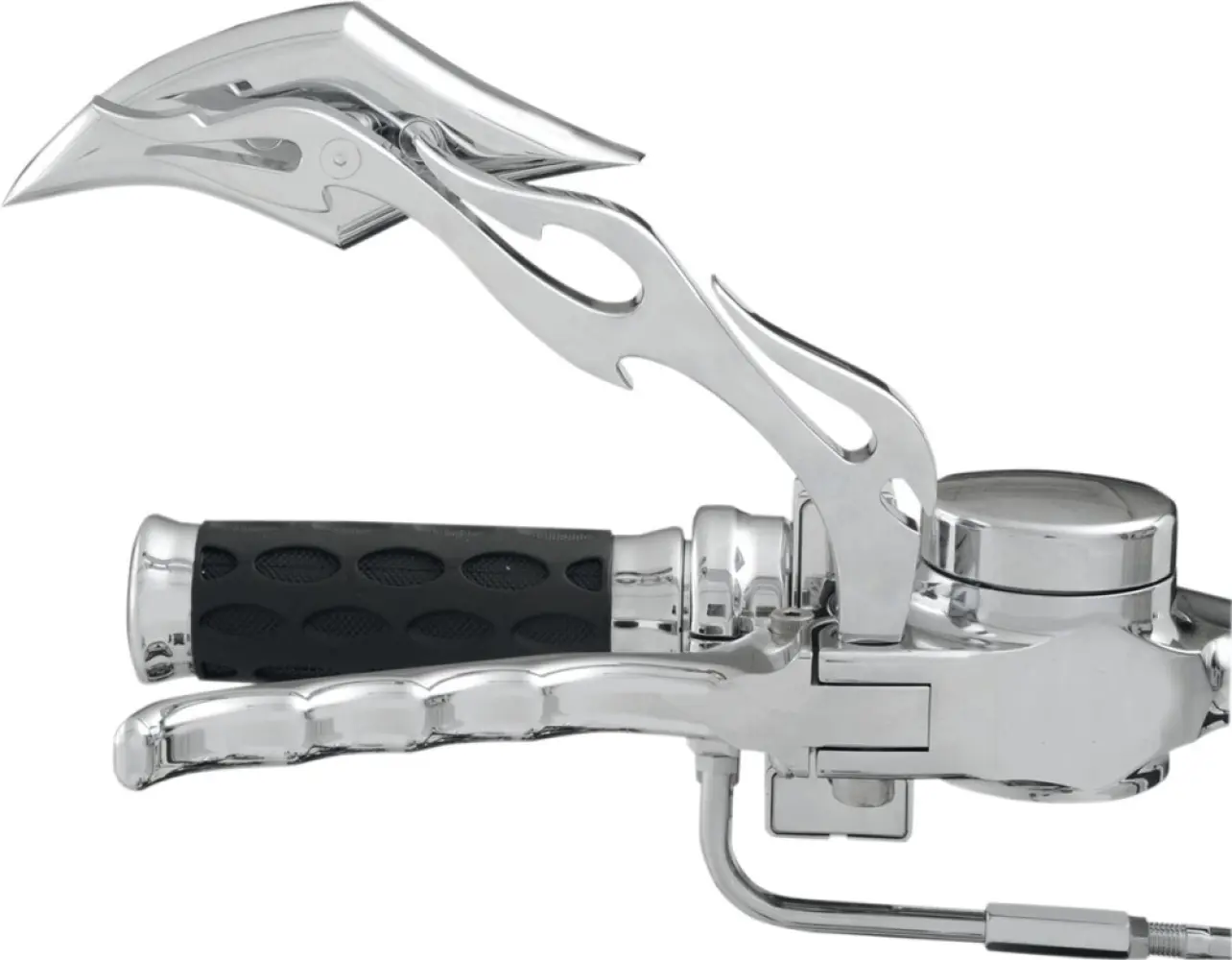 DRAG SPECIALTIES - MIRROR GOTH/FLAME RIGHT - 06400036