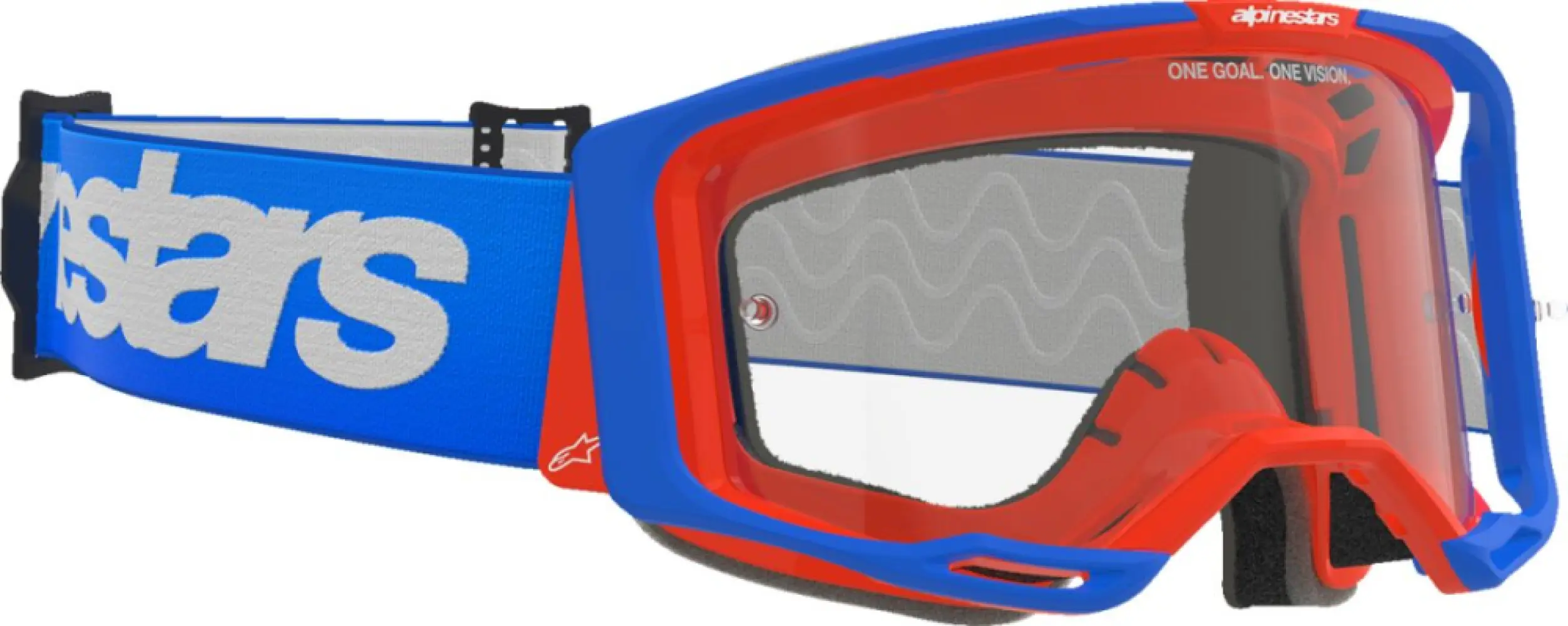 ALPINESTARS GOGGLES - GOGGLE VISION 8 WORDMARK BL/OR - 26013902