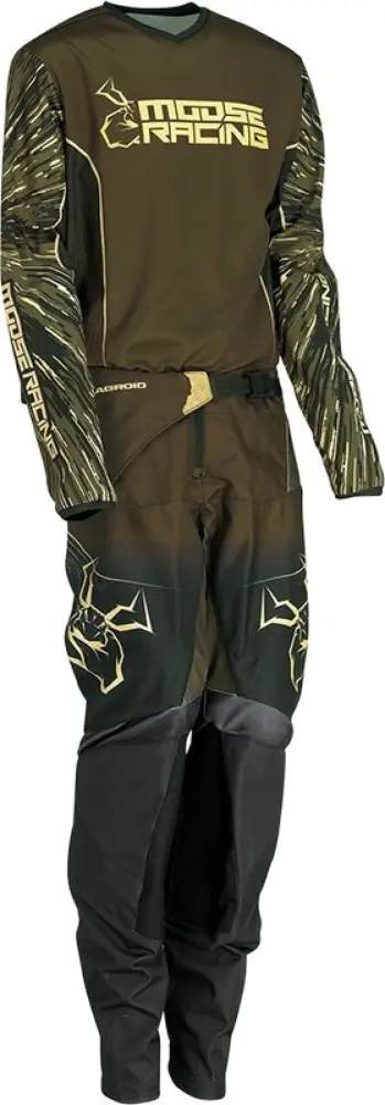 MOOSE OFFROAD SOFT-GOODS - JRSY YTH AGRD OLV/TAN XS - 29122276