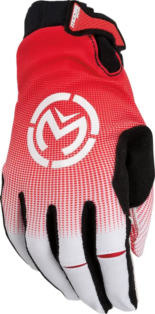 MOOSE OFFROAD SOFT-GOODS - GLOVE SX1 RD/WH LG - 33307323