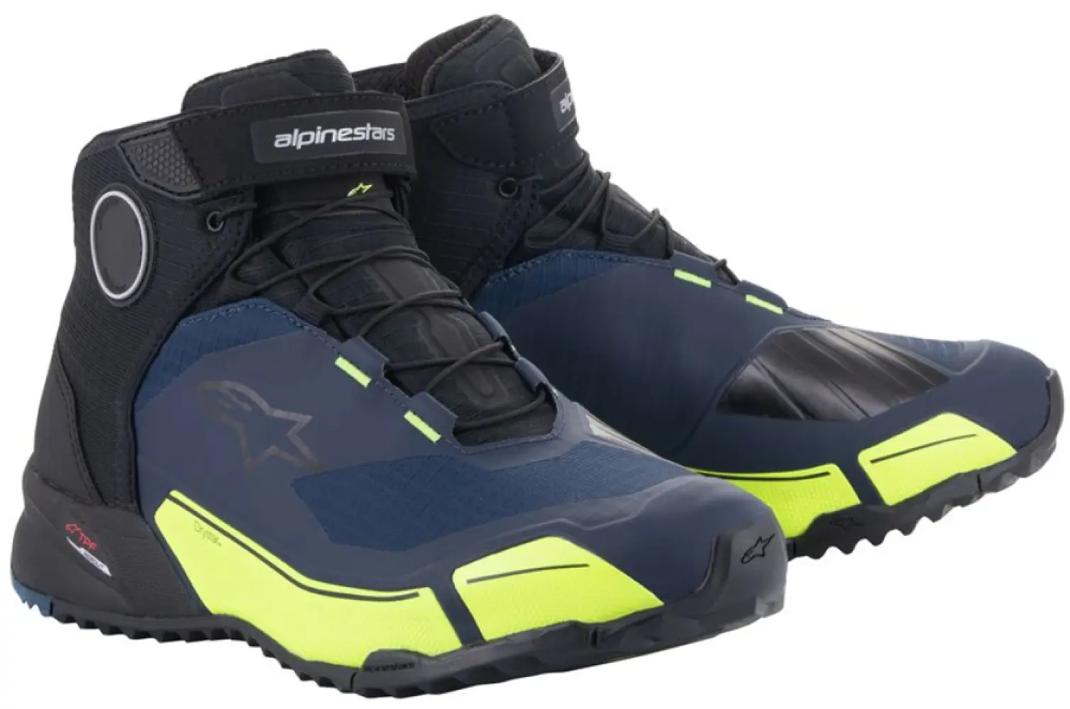 ALPINESTARS (ROAD) - SHOE CR-X DS BK/BL/YL 11 - 34053105
