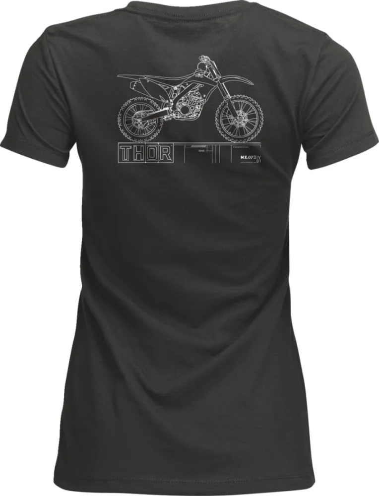 THOR - TEE WOMENS BLUEPRINT CHARCOAL  - 30314324