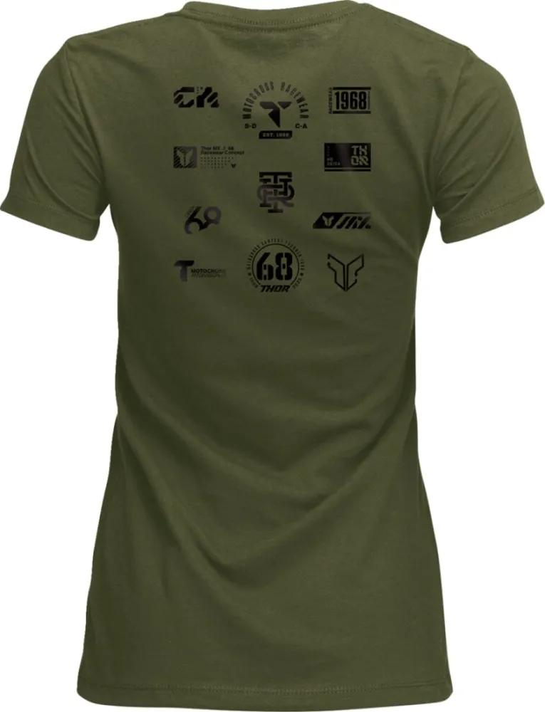 THOR - TEE WOMENS PATCHED UP MIL GRN  - 30314335