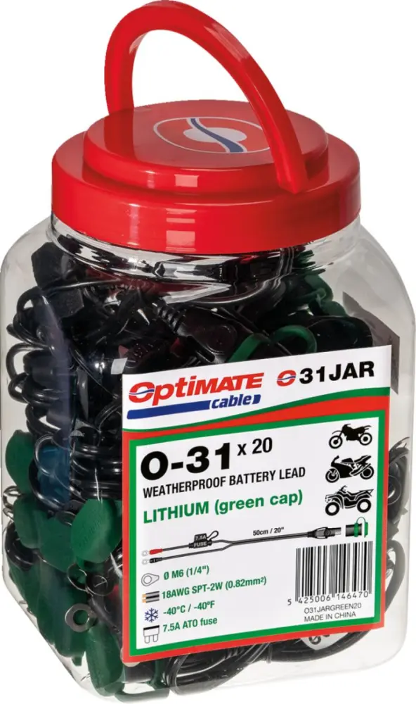 TECMATE - CORD BATTERY 1/4 SLIM SAE X20 - 38070685