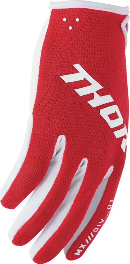 THOR - GLOVES YTH RIDEMODE STATIC RED - 33321929