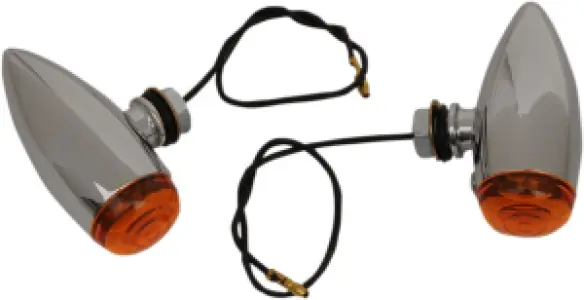 DRAG SPECIALTIES - SMOOTH AMBER MARKR LIGHTS - DS282040