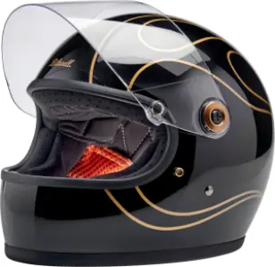 BILTWELL - HELMET GRINGO S GLOSS BLACK FL - 010116618