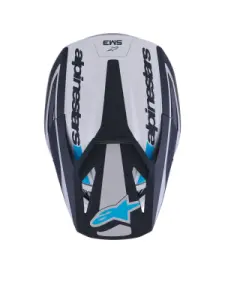 ALPINESTARS(MX) - HELMET SM3 HEAT SILV/BL/BLK XL - 01109175
