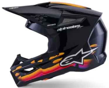 ALPINESTARS(MX) - HELMET SM3 FORCE BLACK-GLOSS 2 - 01109200