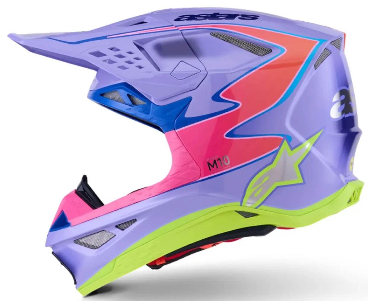 ALPINESTARS(MX) - HELMET SM10 JETT PURPLE/PINK X - 01109241