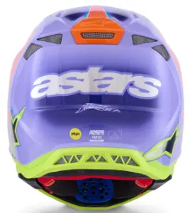 ALPINESTARS(MX) - HELMET SM10 JETT PURPLE/PINK 2 - 01109242