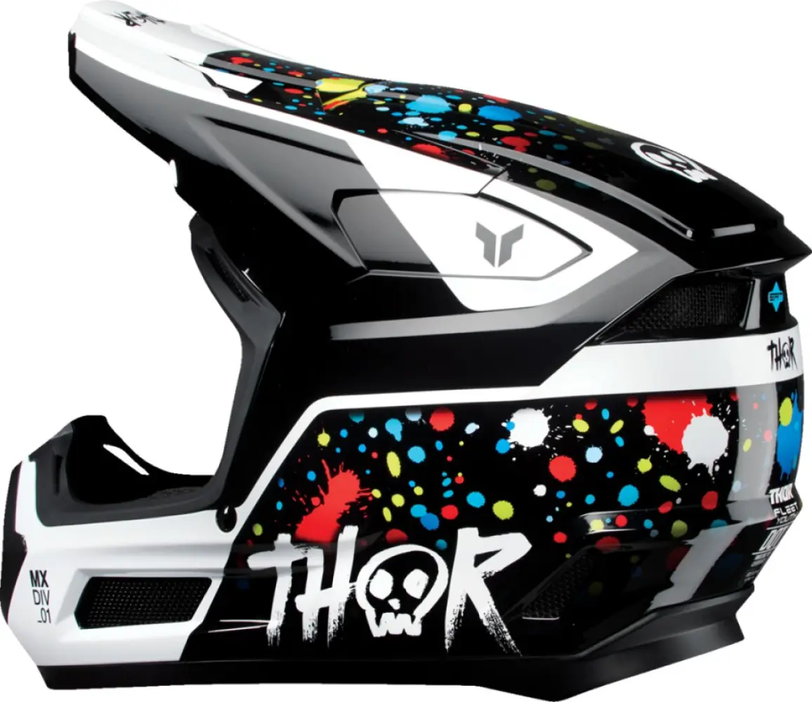 THOR - HELMET FLEET YOUTH SPLAT BLK L - 01111694