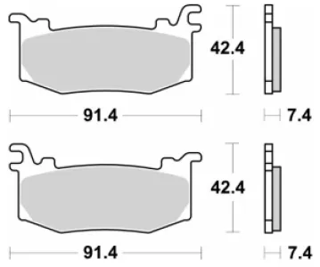 SBS - BRAKE PAD SINT - 17213666