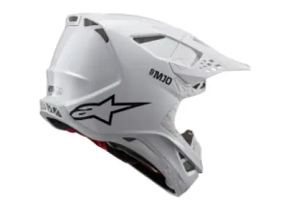 ALPINESTARS(MX) - HELMET SM10 SOLID WHT M  - 01108345