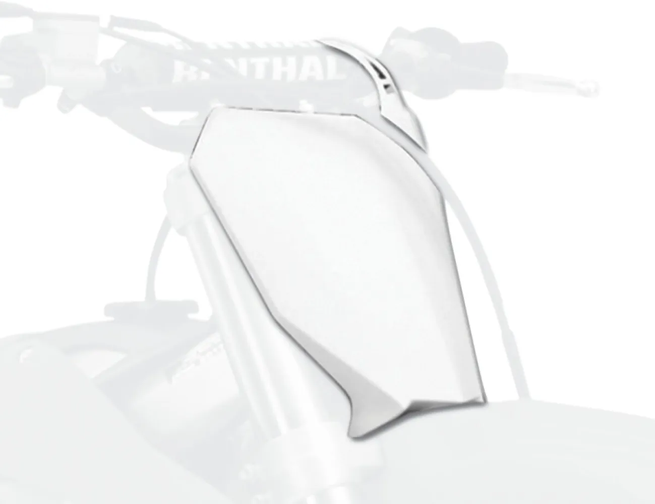 POLISPORT - FRONT# PLATE CRF450R 17-20 WH - 05201972