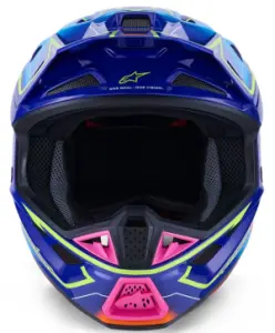 ALPINESTARS(MX) - HELMET SM7 CAST BLU/YL/PINK S - 01109124