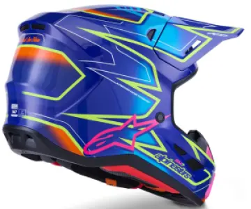 ALPINESTARS(MX) - HELMET SM7 CAST BLU/YL/PINK 2X - 01109128