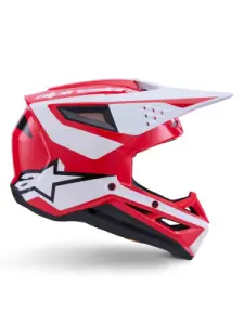 ALPINESTARS(MX) - HELMET SM3 HEAT RED/WH/BLK 2X - 01109188