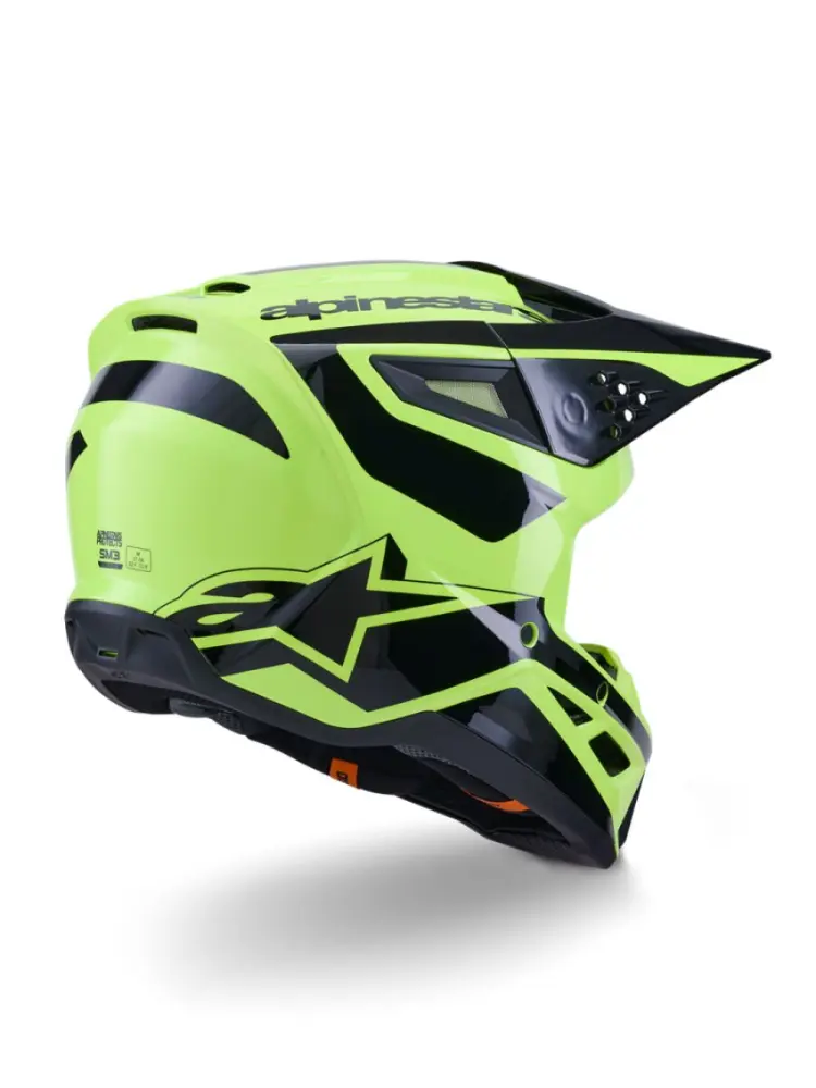 ALPINESTARS(MX) - HELMET SM3 HEAT YEL/BLACK S - 01109190