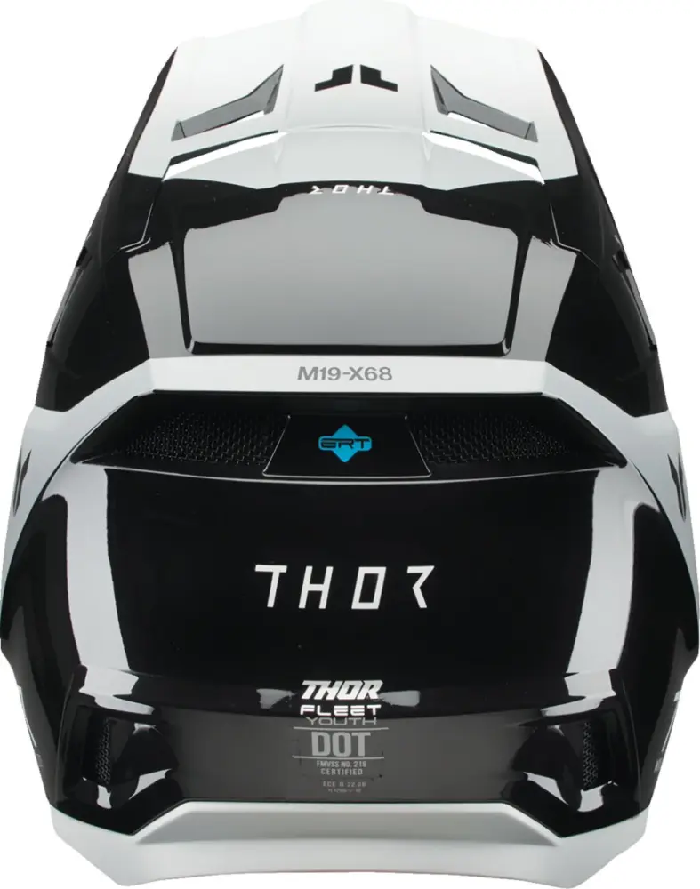 THOR - HELMET FLEET YTH STORM BK/WH S - 01111686