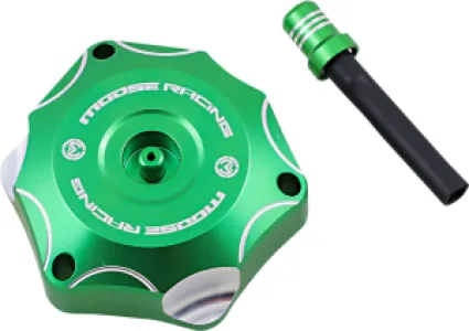MOOSE OFFROAD HARD-PARTS - CAP GAS ALUM KAW/GN - 07030832