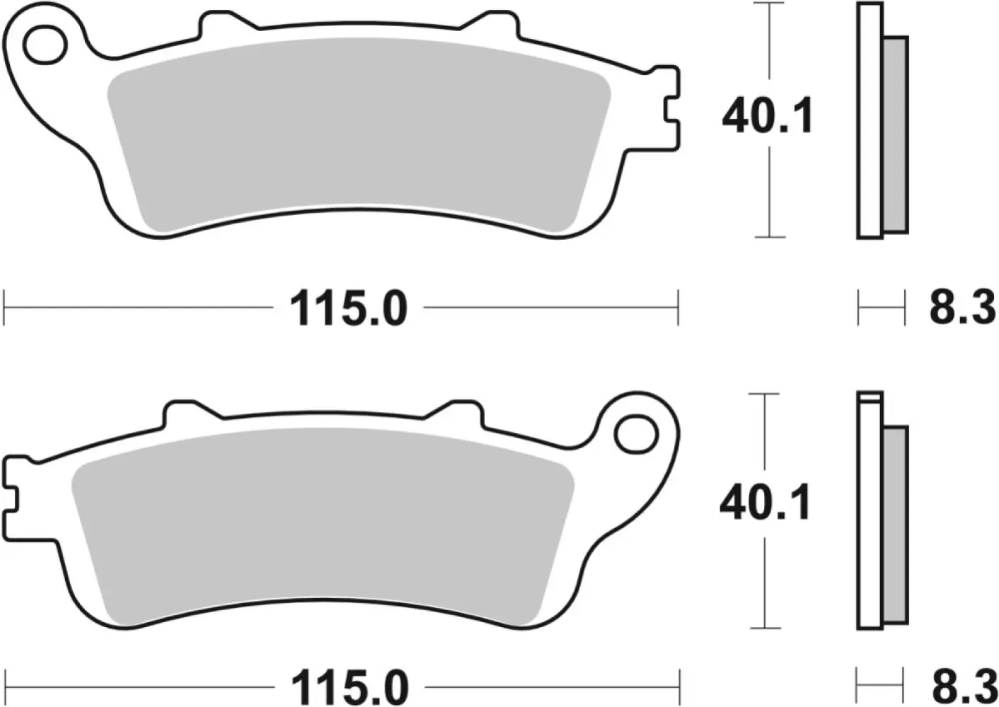 SBS - BRAKE PAD CAR/CER - 17200968