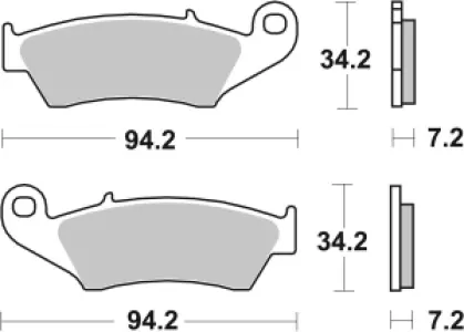 SBS - BRAKE PAD CAR/CER PER - 17201003
