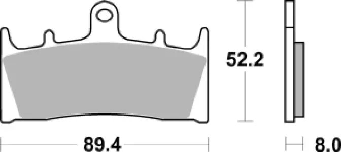 SBS - BRAKE PAD CAR/CER - 17201035