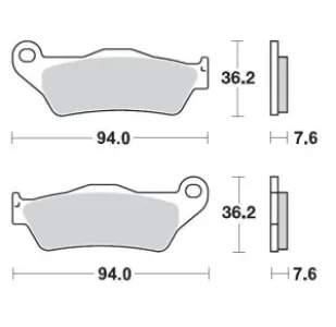 MOTO-MASTER - BRAKE PAD RACING GP - 17211268
