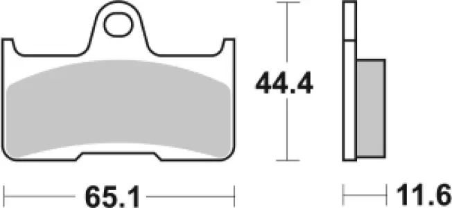 SBS - BRAKE PAD SINT/CAR OFF - 17211634
