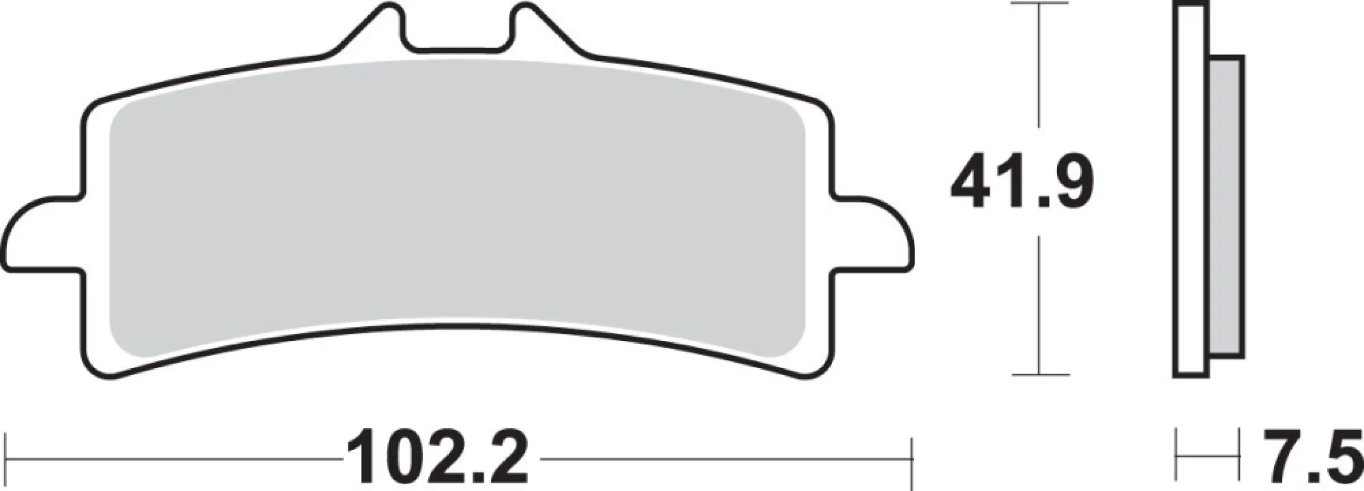 SBS - BRAKE PAD SINT FR - 17211668