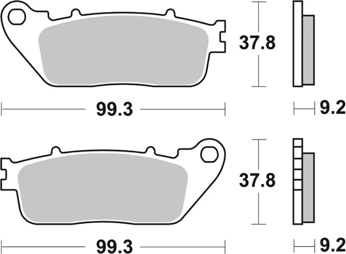 SBS - BRAKE PAD SINT REAR - 17211824