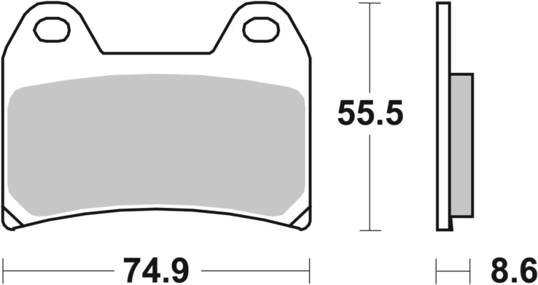 SBS - BRAKE PAD SINT RACE - 17213275