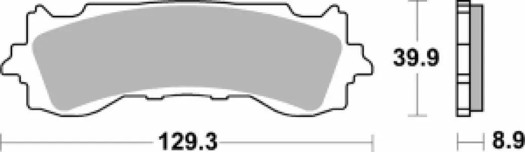 SBS - BRAKE PAD SINT FR - 17213300