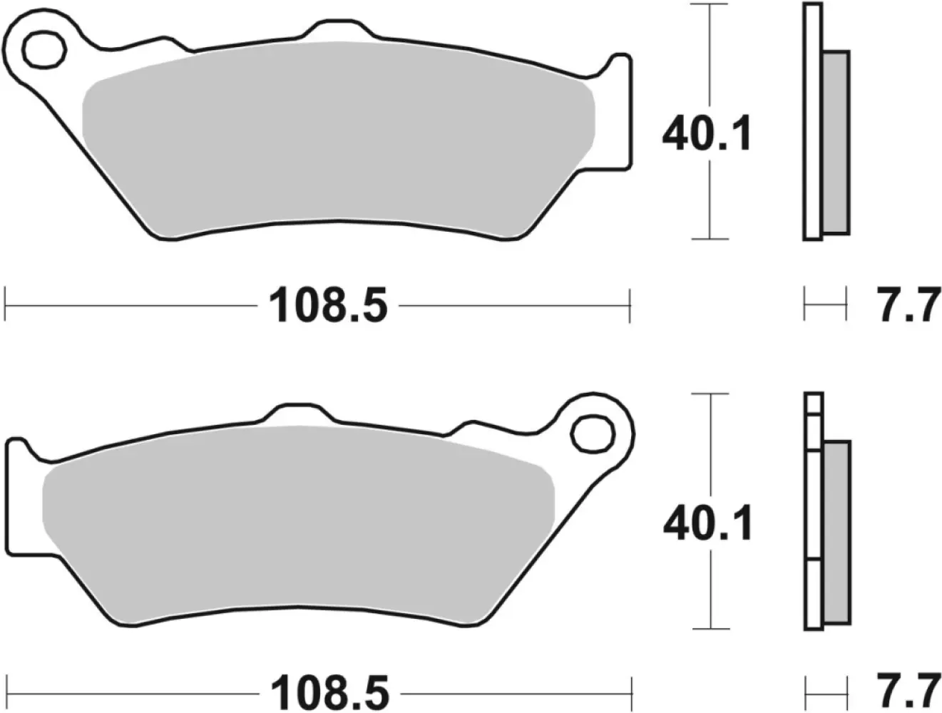 SBS - BRAKE PAD SINT/CAR OFF - 17213358