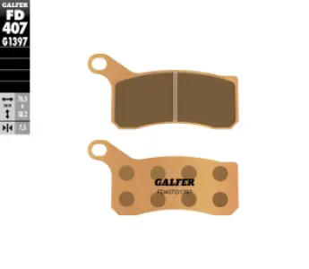 GALFER - BRAKE PAD SINTERED ATV - 17213534