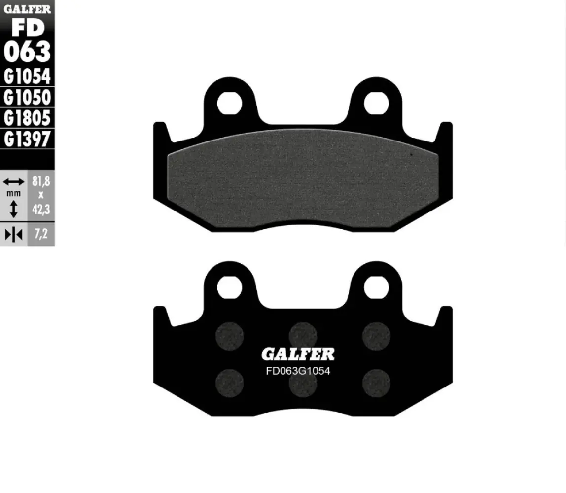 GALFER - BRAKE PAD SEMI METAL - 17213537