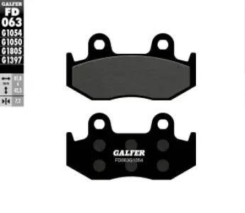 GALFER - BRAKE PAD SEMI METAL - 17213537