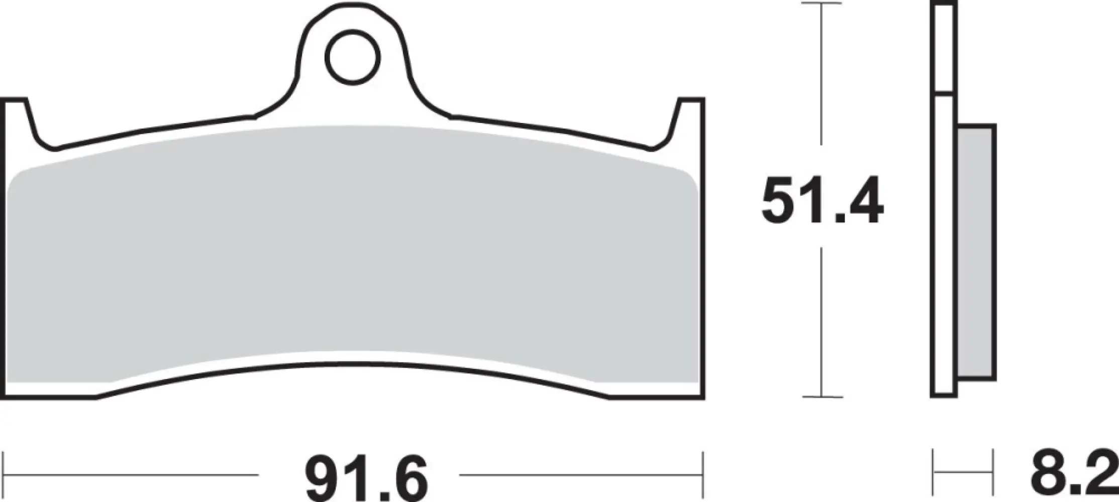 SBS - BRAKE PAD SINT FR - 17220676