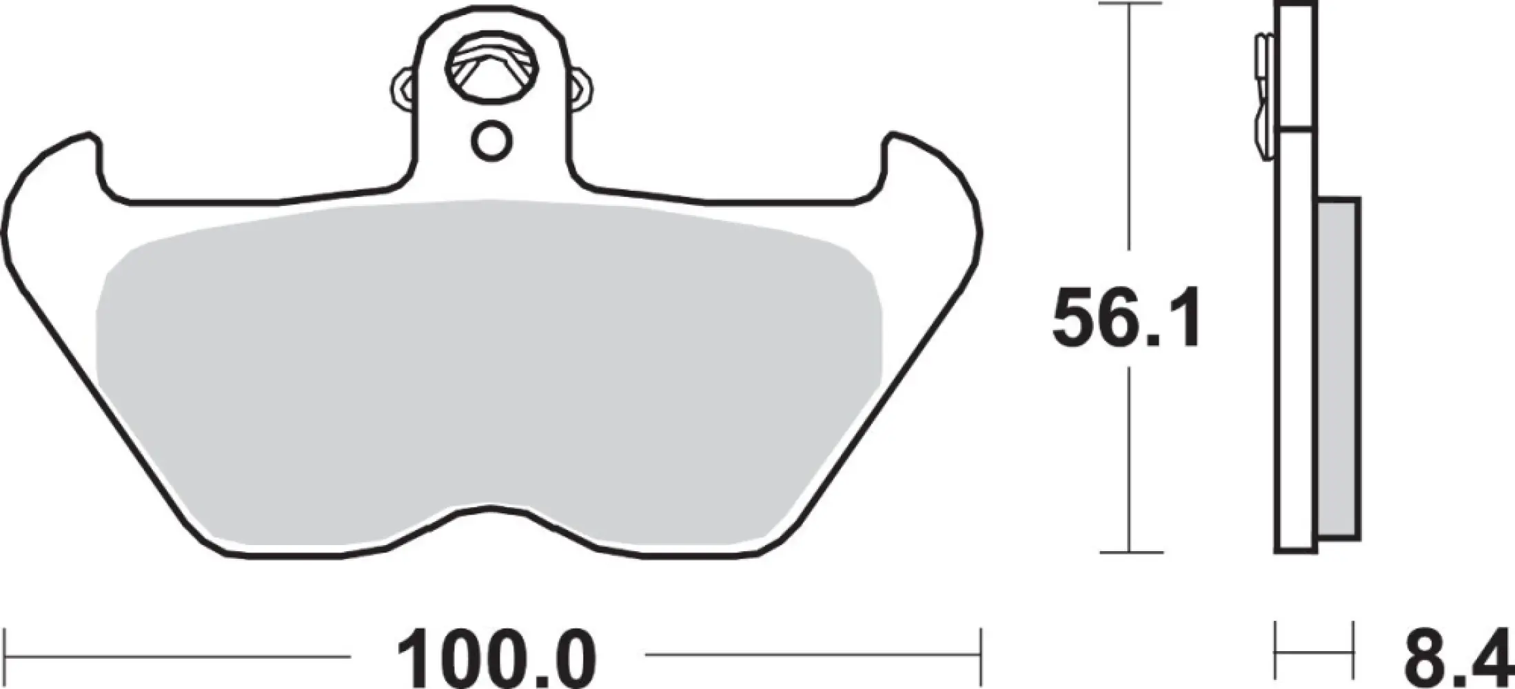 SBS - BRAKE PAD SINT FR - 17220704