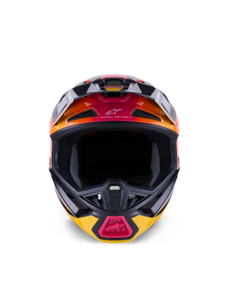 ALPINESTARS(MX) - HELMET SM7 RISE BLK/YL/PINK L - 01109060