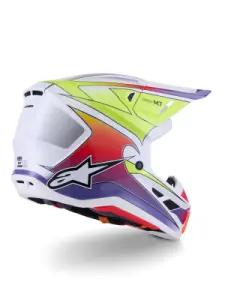 ALPINESTARS(MX) - HELMET SM7 FUSE WHT/YL/PU XS - 01109087