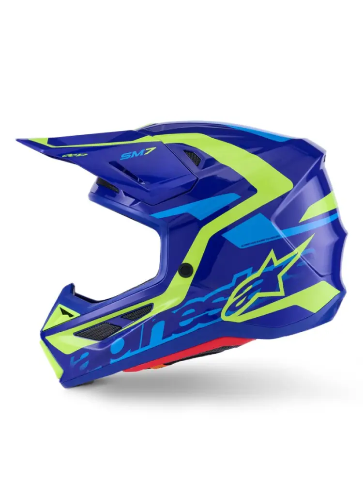 ALPINESTARS(MX) - HELMET SM7 DEED BLUE/YEL M - 01109119