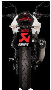 AKRAPOVIC - MUFFLER TI/CF NINJA 400 - 18114372