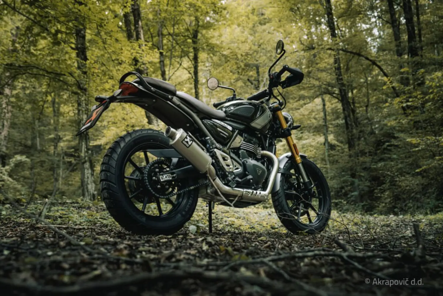 AKRAPOVIC - MUFFLER SLIP-ON TI TRIUMPH SPE - 18114726