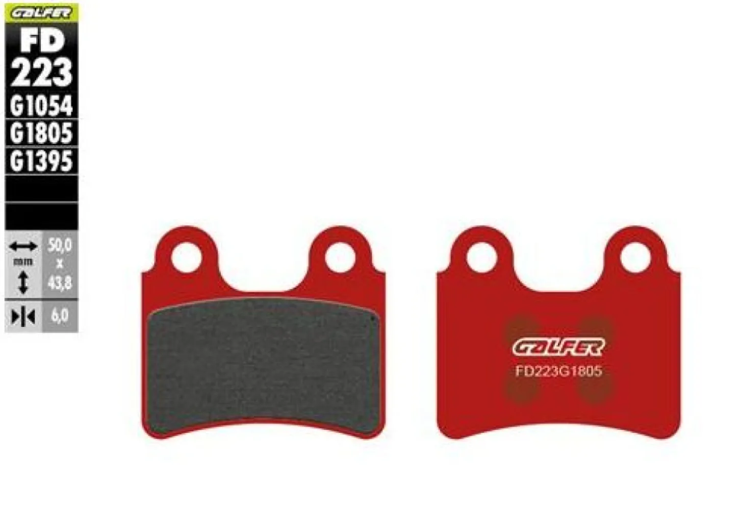GALFER - BRAKE PAD SEMI METAL - 17201205