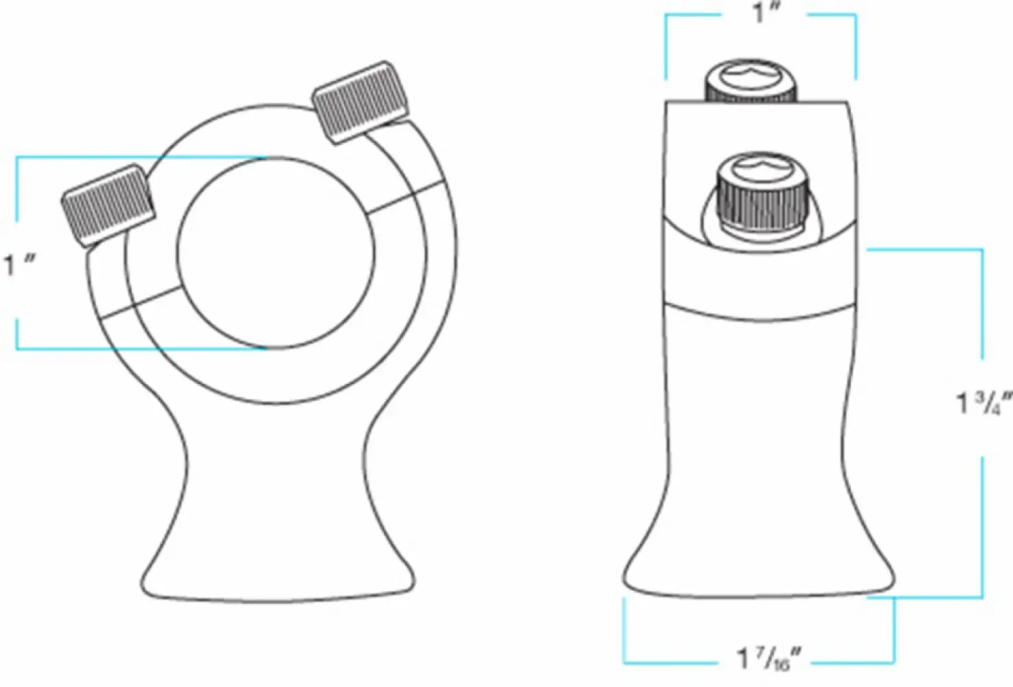 BILTWELL - RISERS SLIMLINE 1.75 POLISHED - 06020567