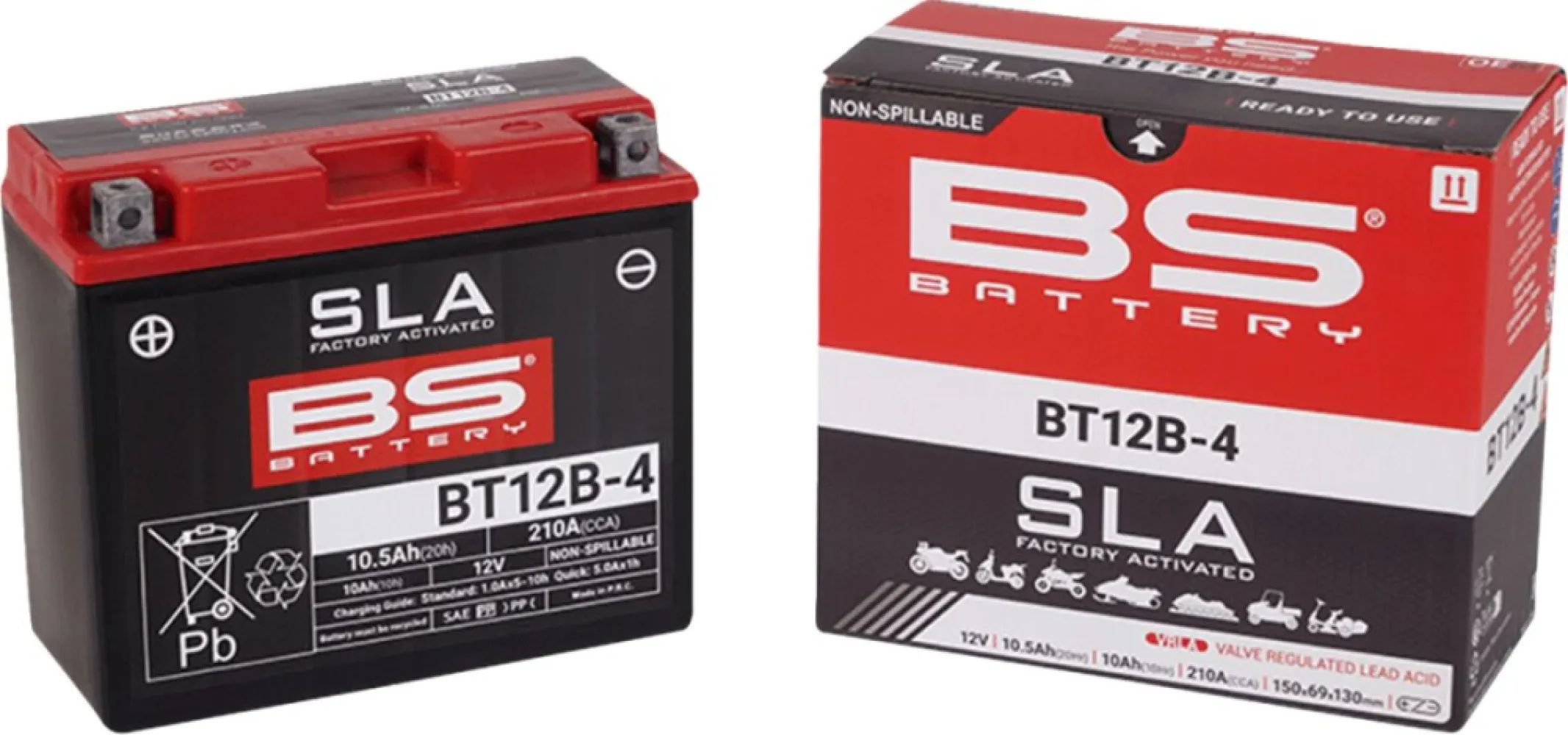 BS BATTERY - BATTERY BS BT12B-4 SLA - 21130623
