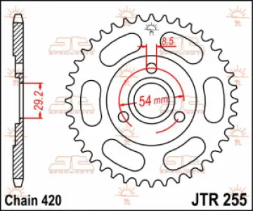 JT SPROCKETS - SPROCKET REAR 35T 420 - 12100673